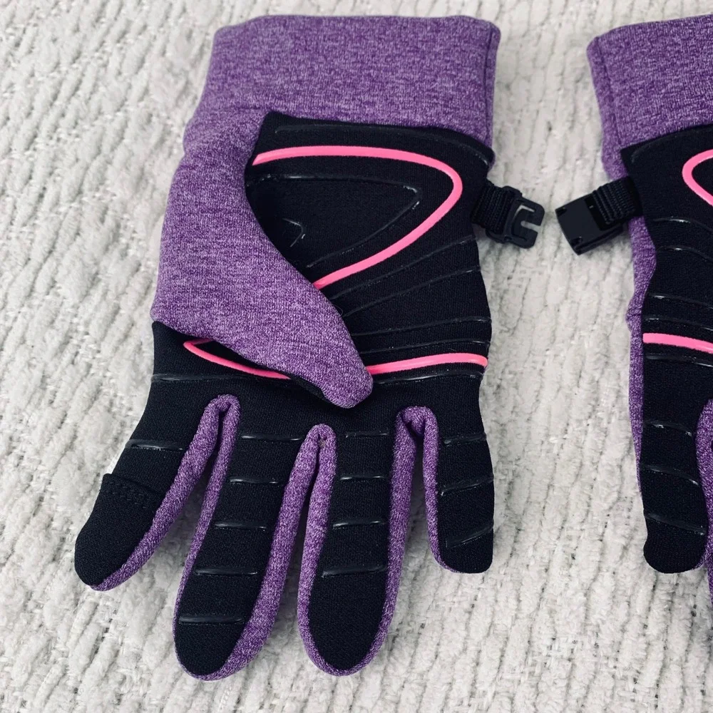 HEAD Performance Gloves Kids S Purple Sensation Touchscreen Grip Fleece Athletic